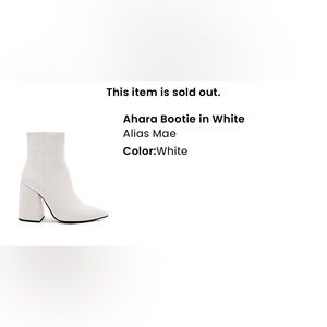 ALIAS MAE Ahara Boots White 37